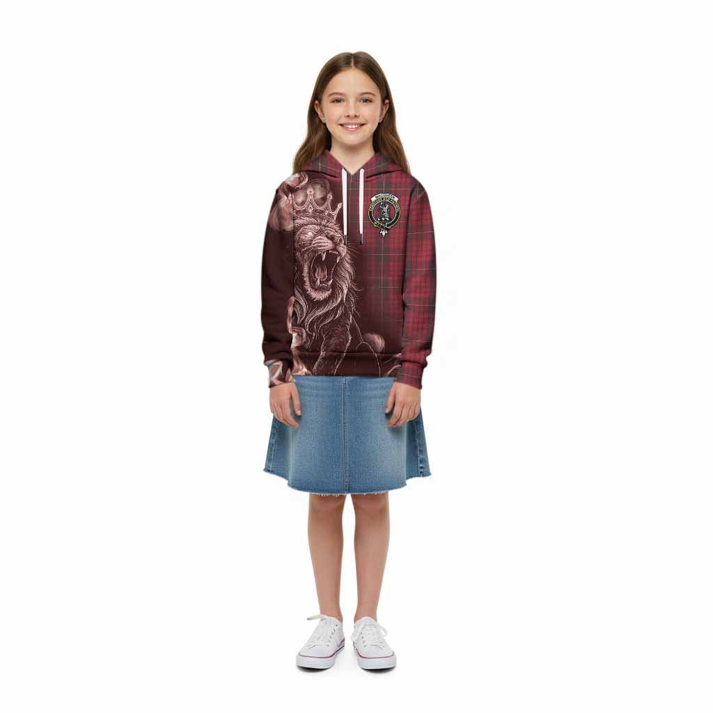 MacQueen (McQueen) Tartan Kid Hoodie Roaring Lion Heritage