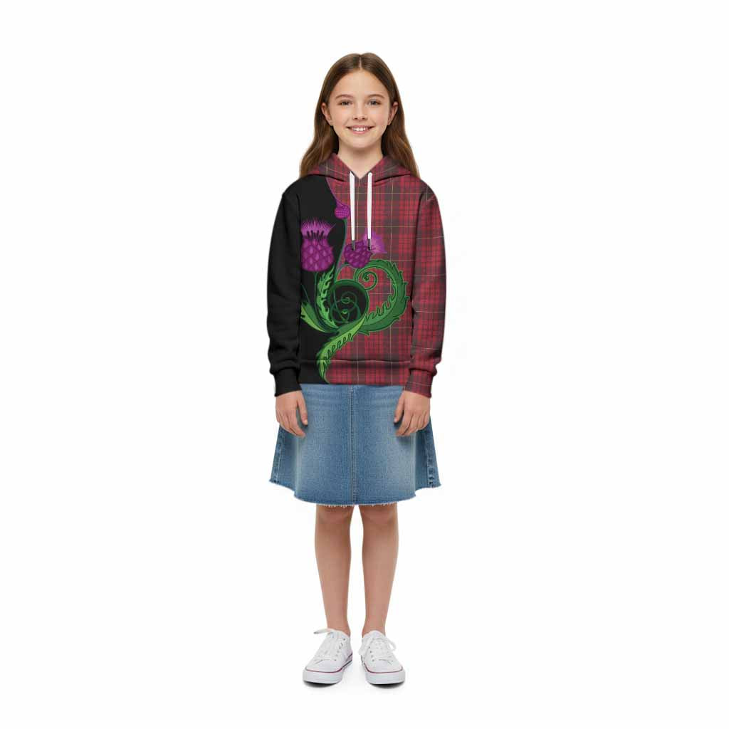 MacQueen (McQueen) Tartan Kid Hoodie Traditional Scottish Thistle