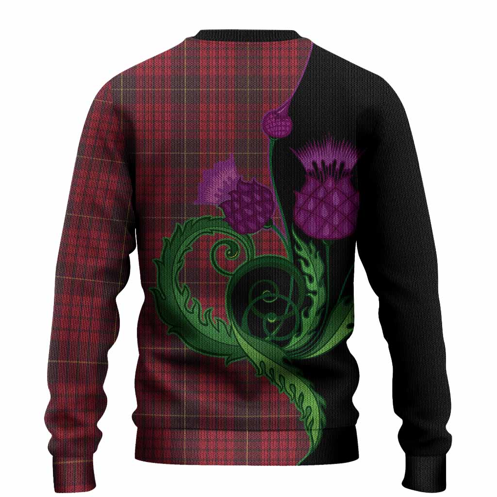MacQueen (McQueen) Tartan Knitted Sweater Traditional Scottish Thistle