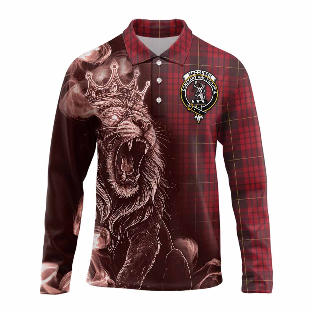 MacQueen (McQueen) Tartan Long Sleeve Polo Shirt Roaring Lion Heritage