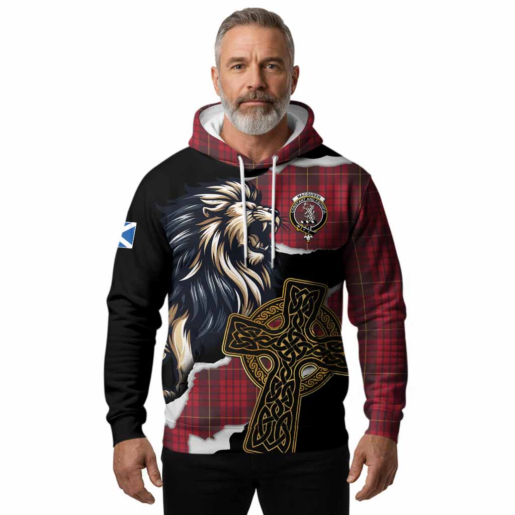 MacQueen (McQueen) Tartan Scottish Hoodie Lion Celtic Heritage