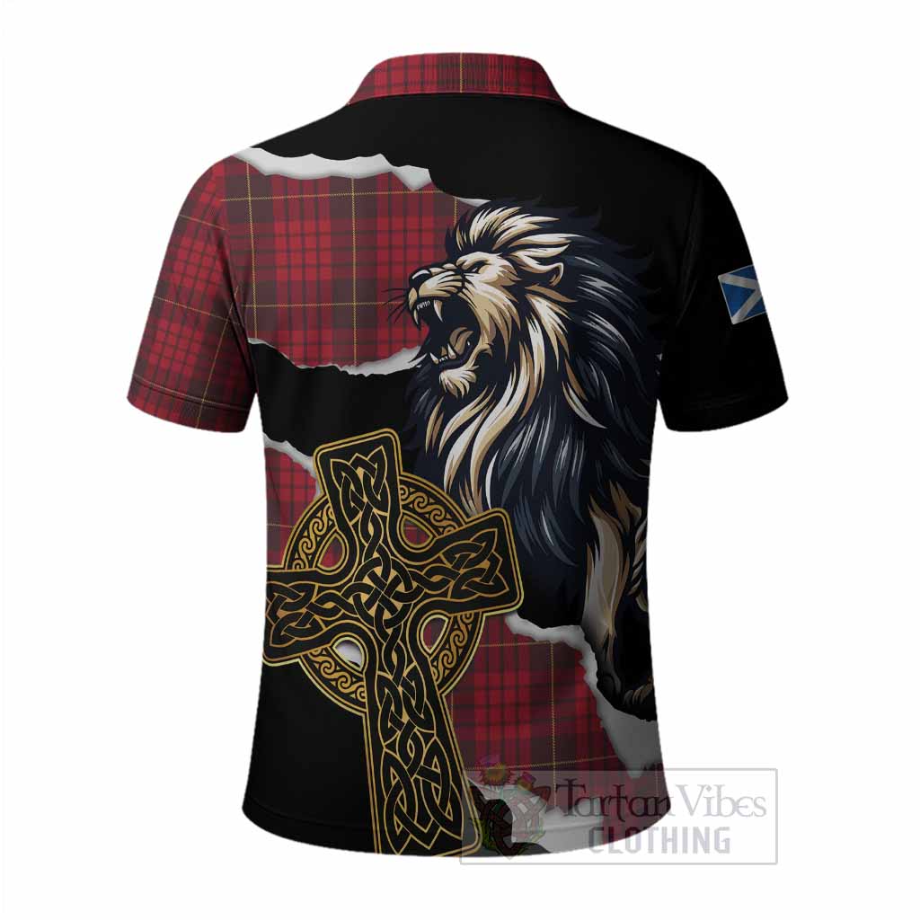 MacQueen (McQueen) Tartan Scottish Polo Shirt Lion Celtic Heritage