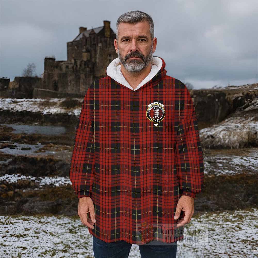 MacQueen (McQueen) Tartan Wearable Blanket with Family Crest - Tartan Vibes Clothing