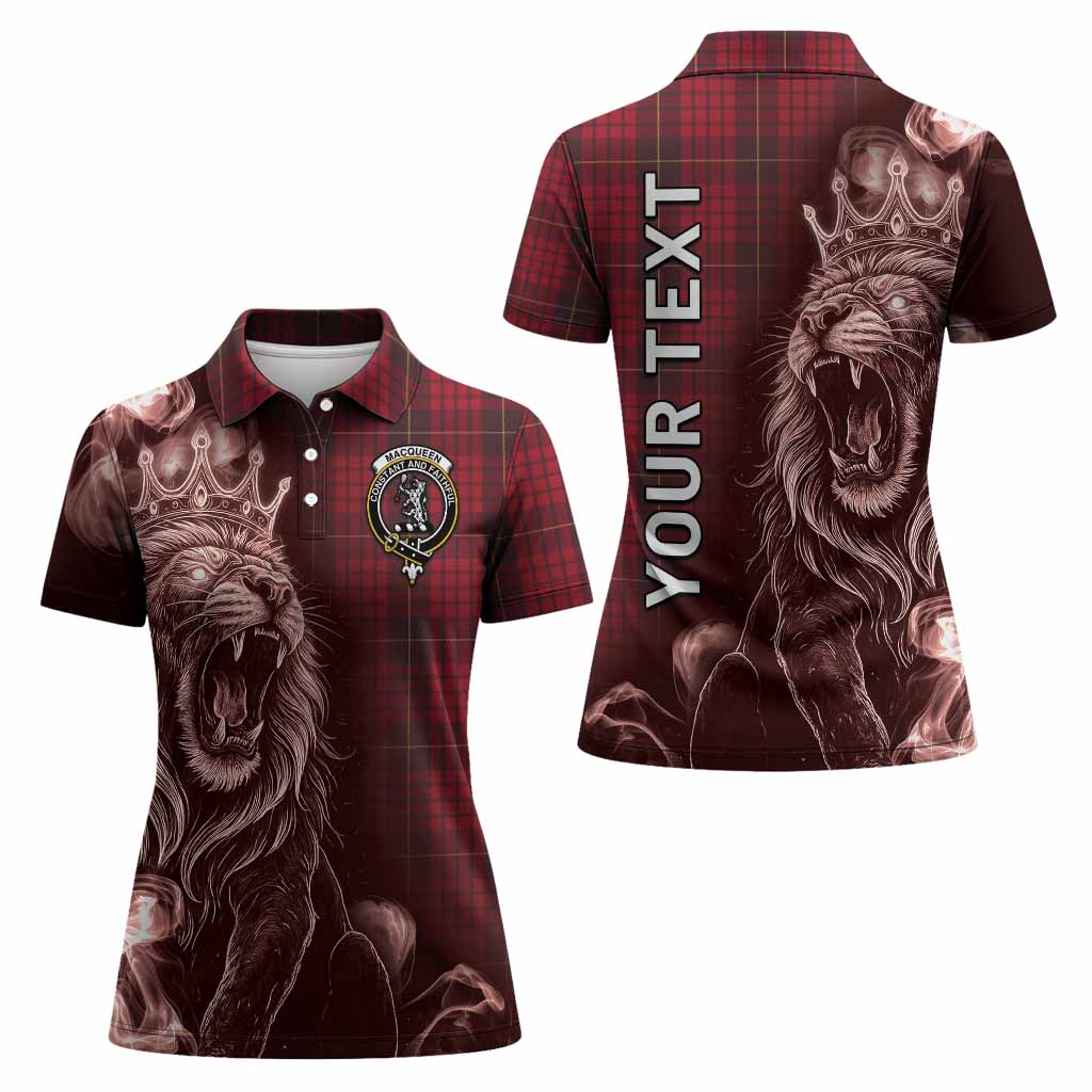MacQueen (McQueen) Tartan Women Polo Shirt Roaring Lion Heritage