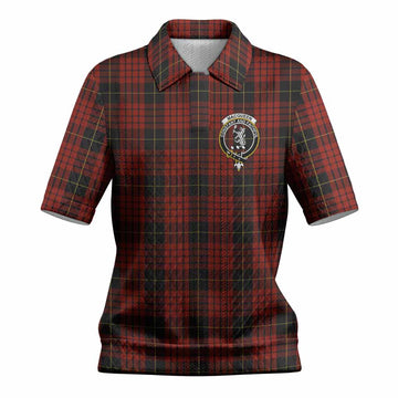 MacQueen (McQueen) Tartan Women’s Polo Sweater Top with Family Crest
