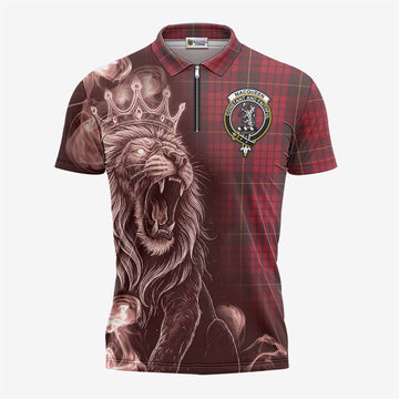 MacQueen (McQueen) Tartan Zipper Polo Shirt Roaring Lion Heritage