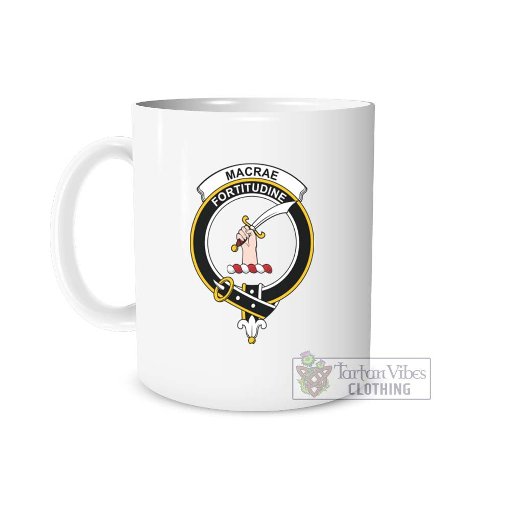 MacRae (McRae) Family Crest Ceramic Mug One Size 11oz size - 2D-tartanvibesclothing