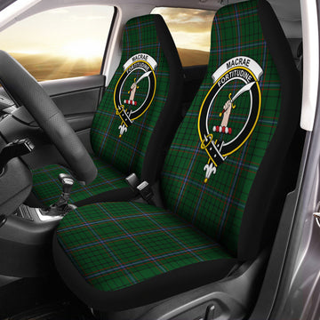 MacRae Tartan Car Seat Cover with Family Crest One Size - Tartanvibesclothing
