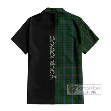 MacRae (McRae) Tartan Hawaiian Shirt with Family Crest and Half Of Me Style