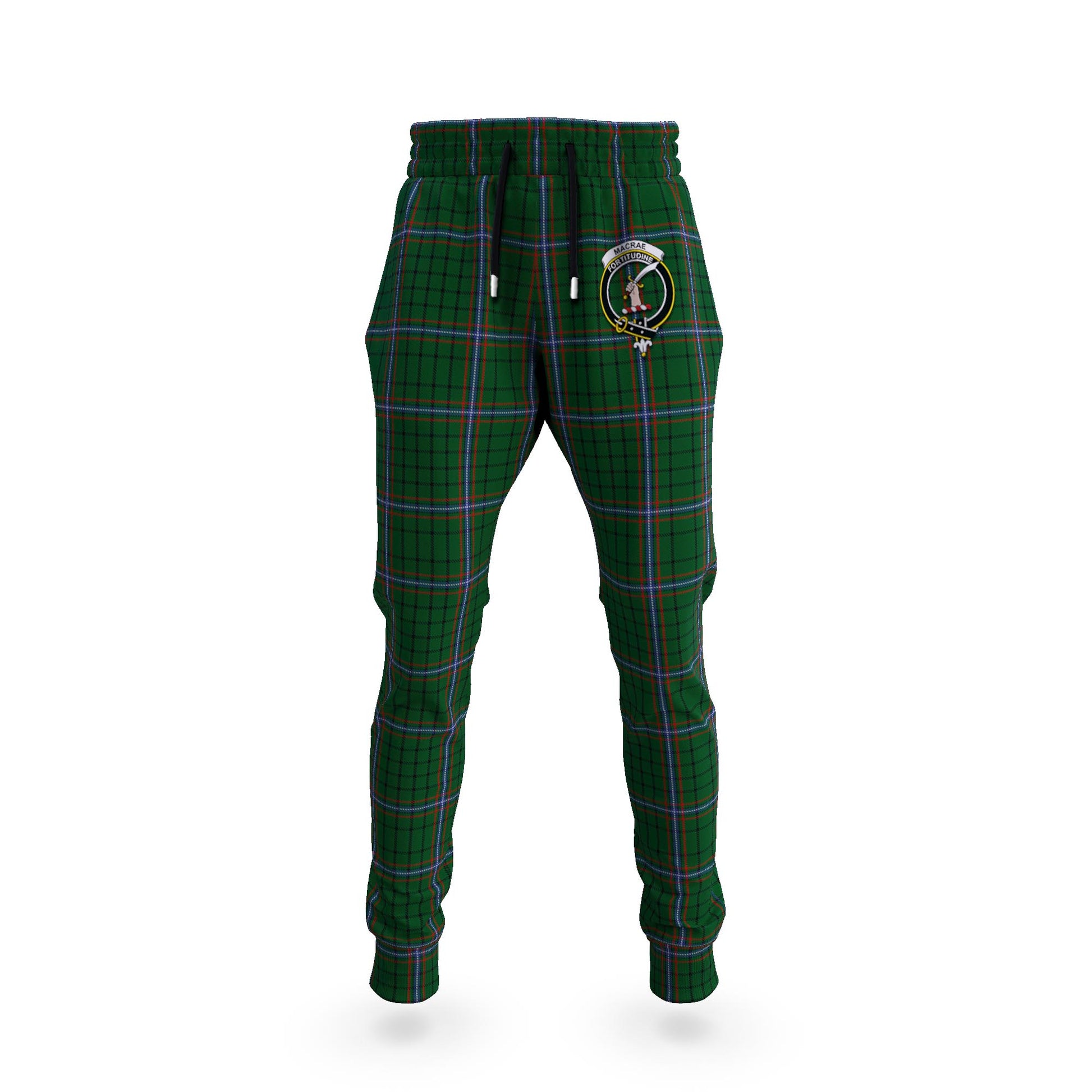 MacRae (McRae) Tartan Joggers Pants with Family Crest 5XL - Tartan Vibes Clothing