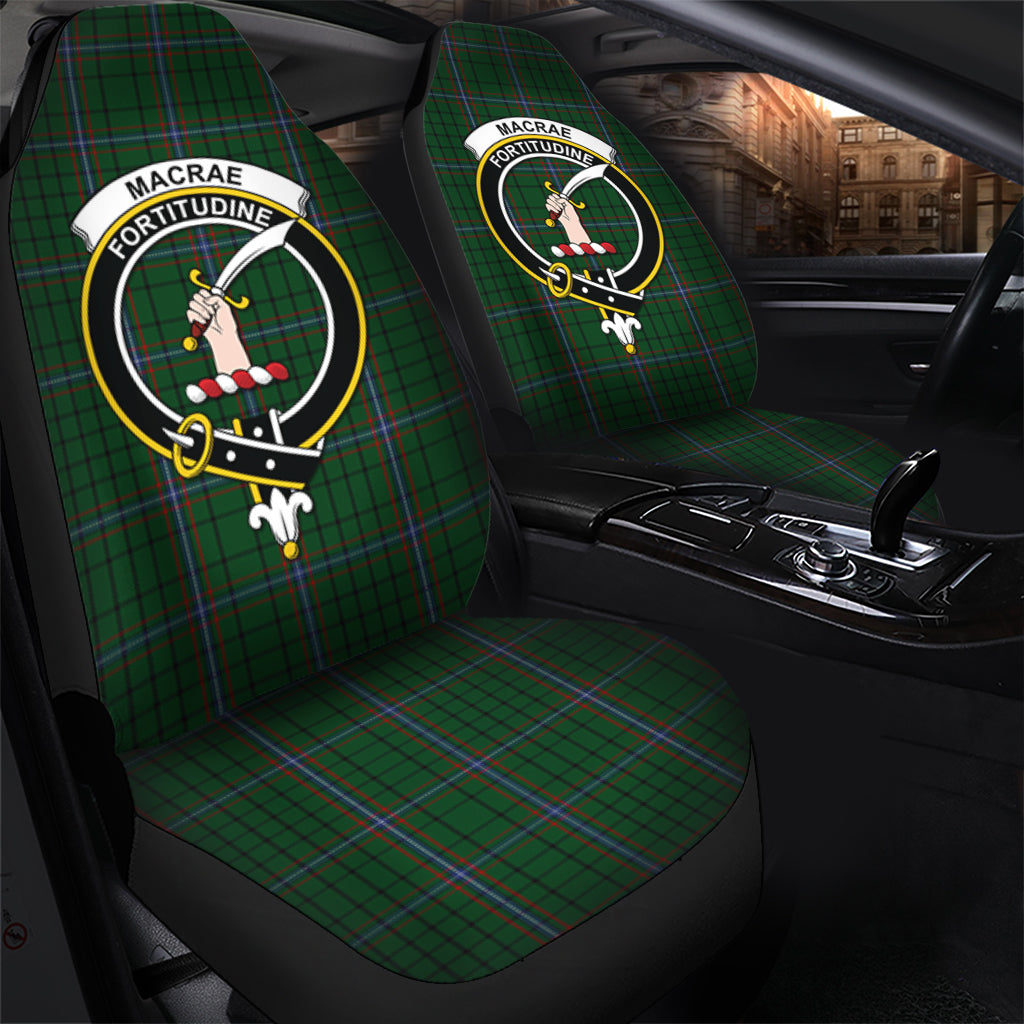 MacRae Tartan Car Seat Cover with Family Crest - Tartanvibesclothing