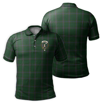 MacRae Tartan Men's Polo Shirt with Family Crest