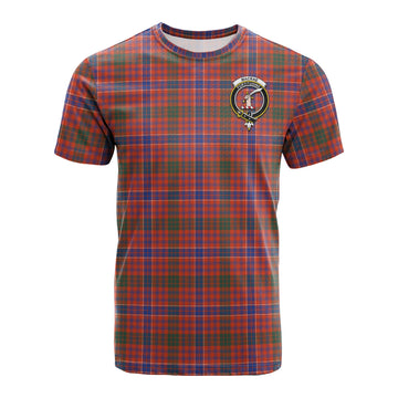 MacRae Ancient Tartan T-Shirt with Family Crest