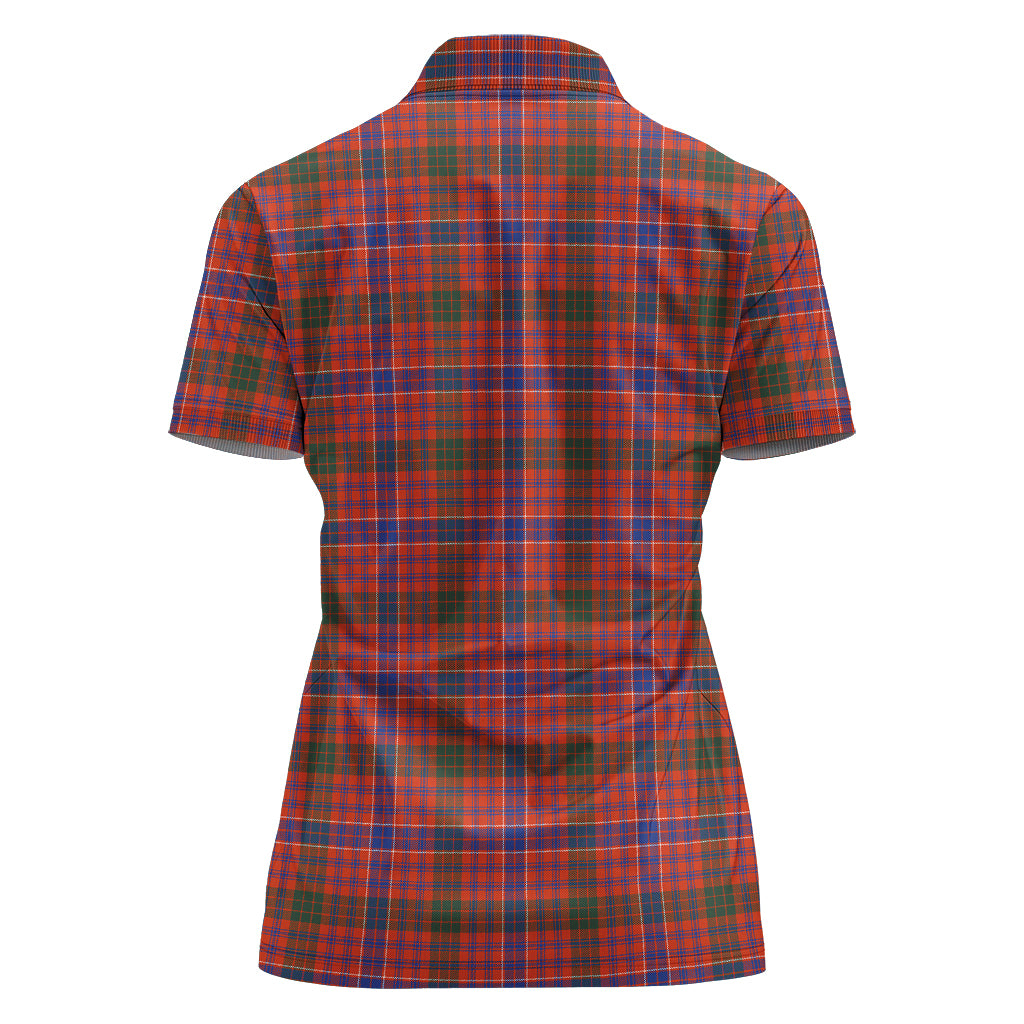 macrae-ancient-tartan-polo-shirt-with-family-crest-for-women