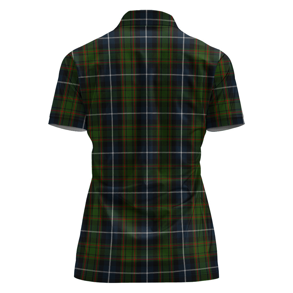 macrae-hunting-tartan-polo-shirt-with-family-crest-for-women