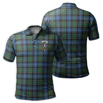 MacRae Hunting Ancient Tartan Men's Polo Shirt with Family Crest