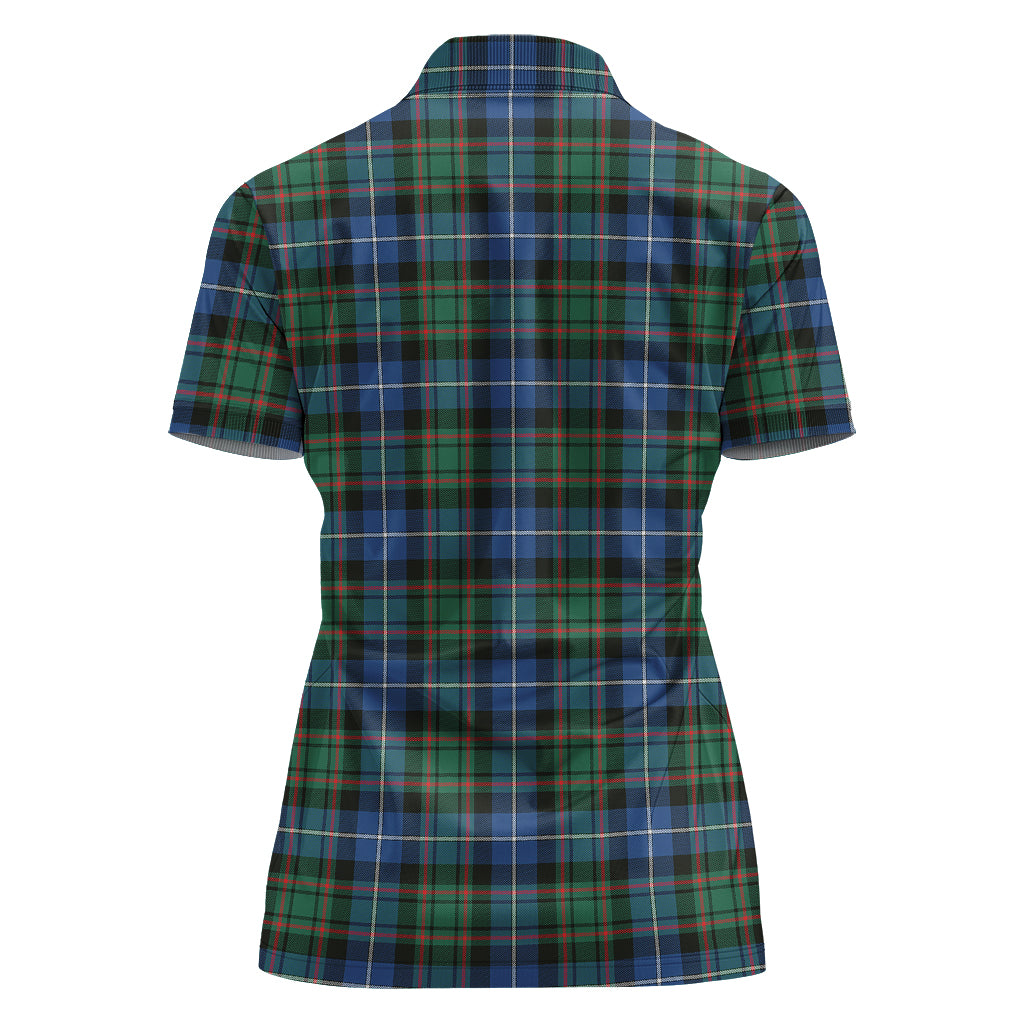 macrae-hunting-ancient-tartan-polo-shirt-with-family-crest-for-women