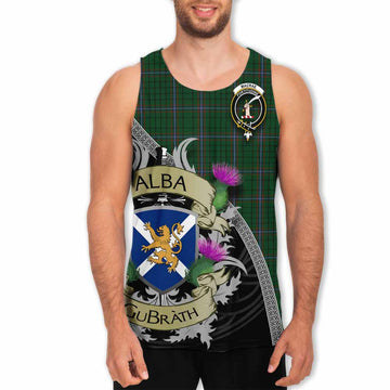 MacRae (McRae) Tartan Family Crest Men's Tank Top Lion Rampant Royal Thistle Shield Celtic Inspired