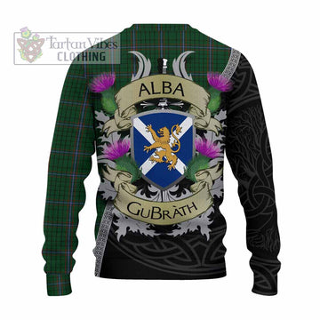 MacRae (McRae) Tartan Family Crest Knitted Sweater Lion Rampant Royal Thistle Shield Celtic Inspired