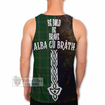 MacRae (McRae) Tartan Family Crest Men's Tank Top Alba Gu Brath Be Brave Lion Ancient Style