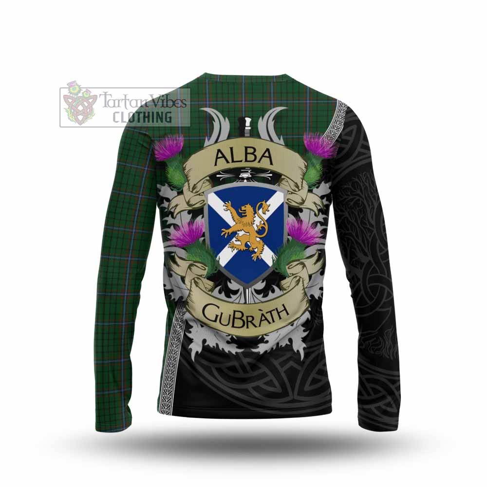 Tartan Vibes Clothing MacRae (McRae) Tartan Family Crest Long Sleeve T-Shirt Lion Rampant Royal Thistle Shield Celtic Inspired