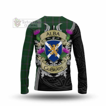 MacRae (McRae) Tartan Family Crest Long Sleeve T-Shirt Lion Rampant Royal Thistle Shield Celtic Inspired