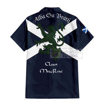 MacRae (McRae) Tartan Lion Rampant Hawaiian Shirt Proudly Display Your Heritage with Alba Gu Brath and Clan Name