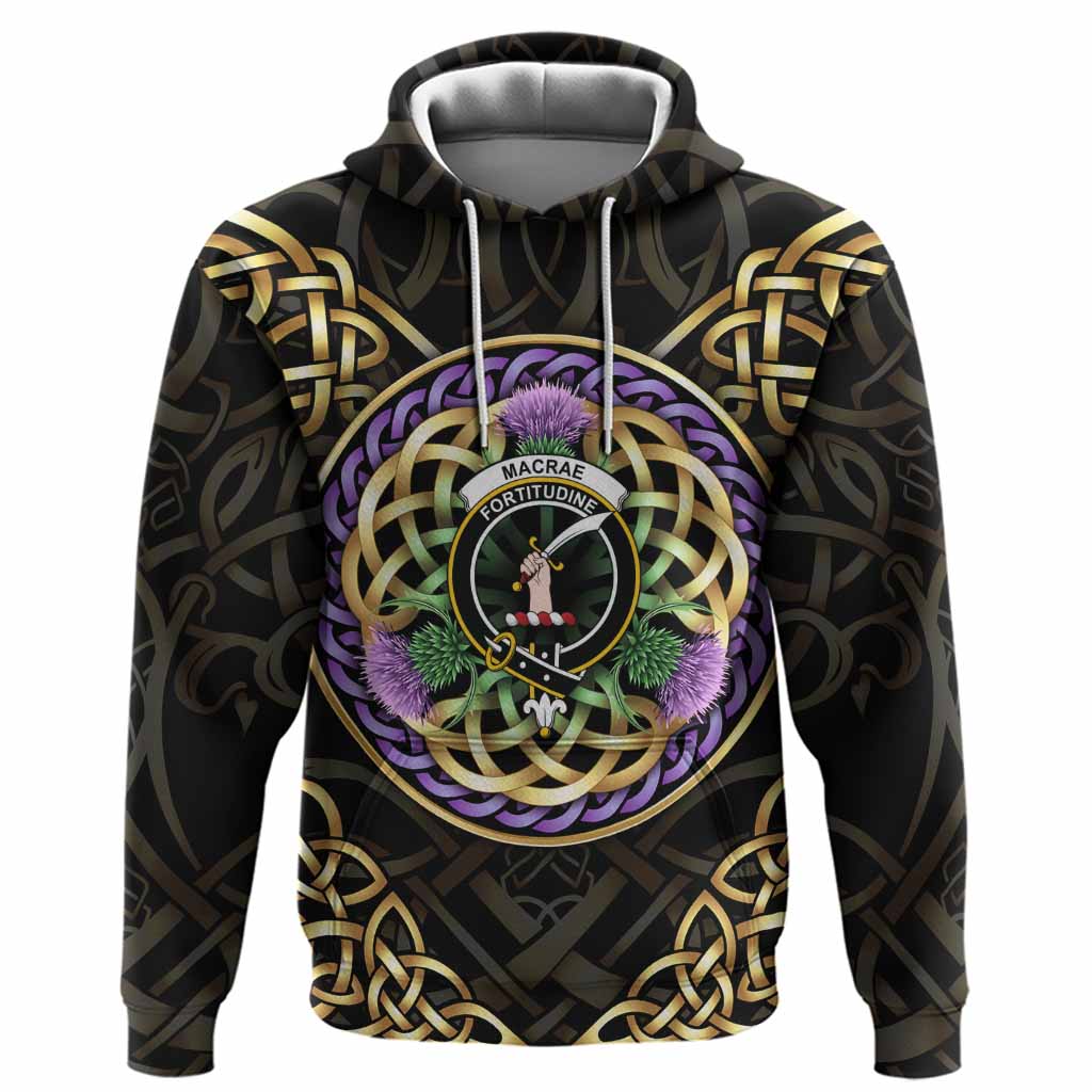 MacRae (McRae) Clan Crest Hoodie Celtic Scottish Thistle