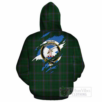 MacRae (McRae) Clan Crest In Me Tartan Cotton Hoodie Scotland Flag Style