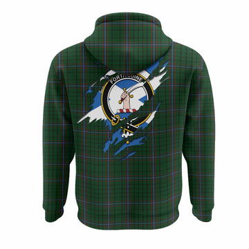 MacRae (McRae) Clan Crest In Me Tartan Hoodie Scotland Flag Style