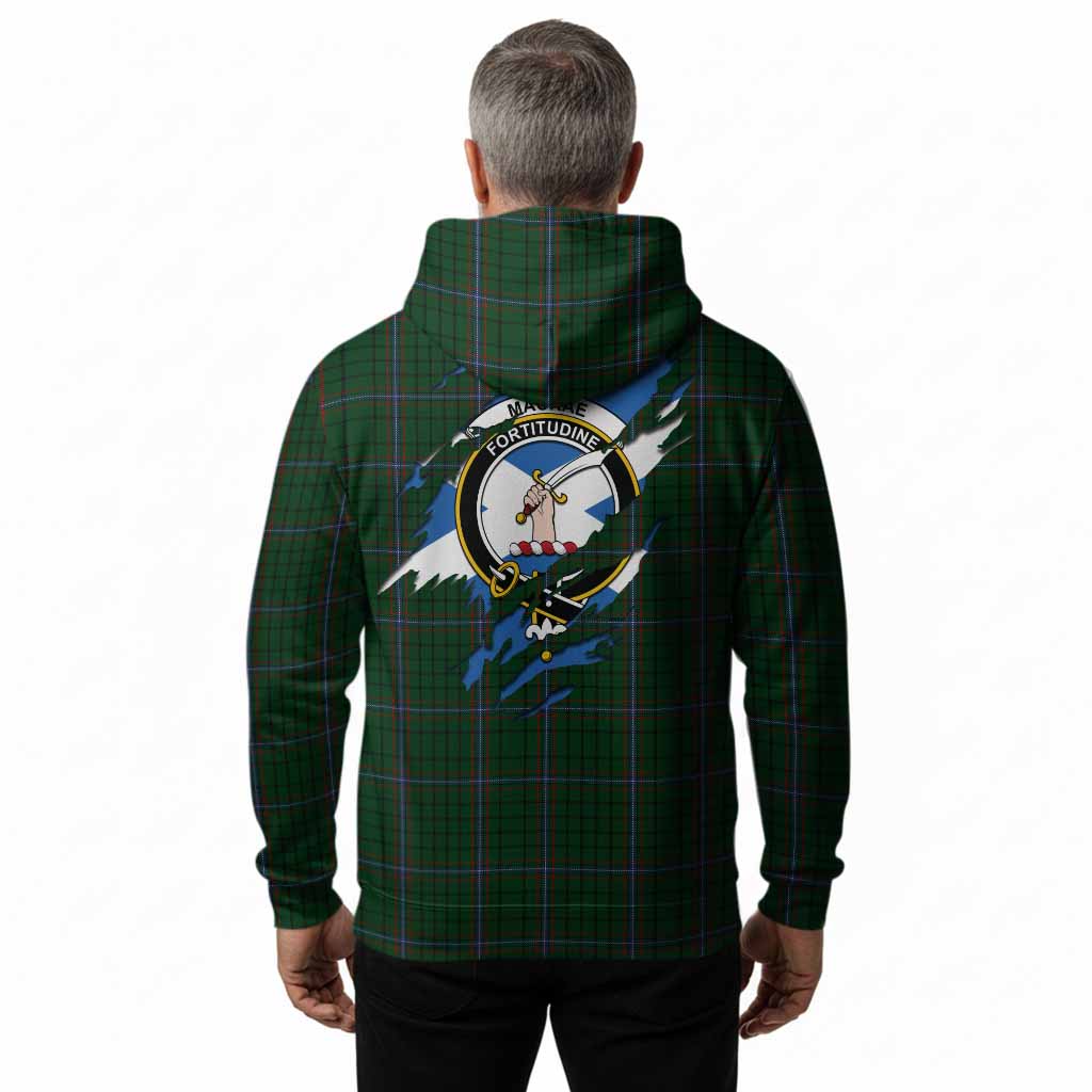MacRae (McRae) Clan Crest In Me Tartan Hoodie Scotland Flag Style