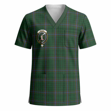 MacRae (McRae) Crest Tartan Scrub Top - Tartan Vibes Clothing