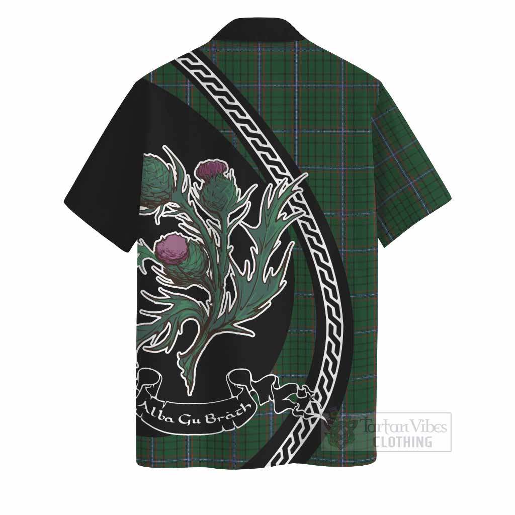 MacRae (McRae) Family Crest Tartan Hawaiian Shirt Alba Thistle Inspired - Tartan Vibes Clothing