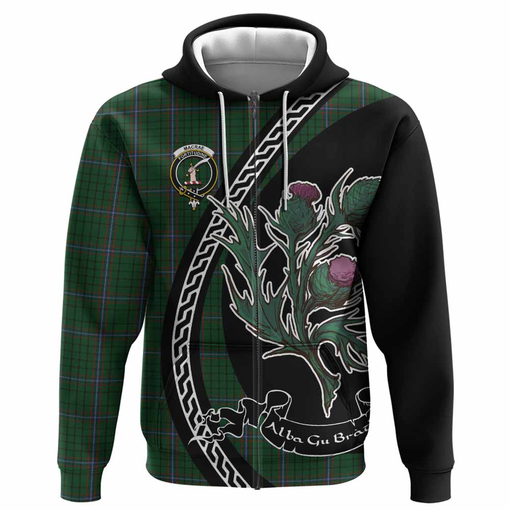 MacRae (McRae) Family Crest Tartan Hoodie Alba Thistle Inspired - Tartan Vibes Clothing