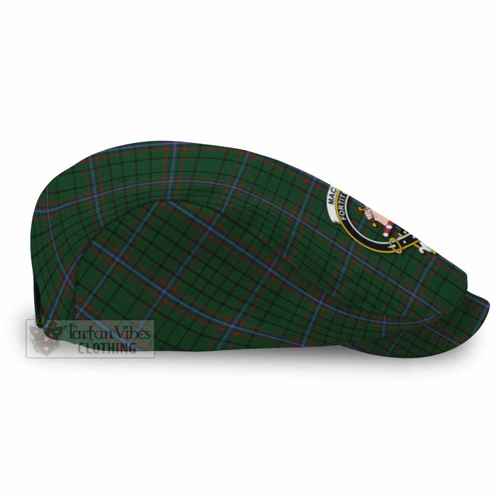 MacRae (McRae) Family Crest Tartan Jeff Cap, Tartan Flat Cap