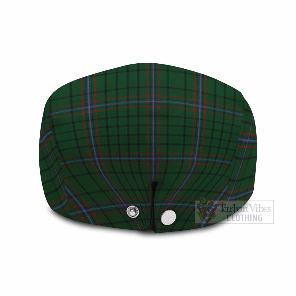MacRae (McRae) Family Crest Tartan Jeff Cap, Tartan Flat Cap