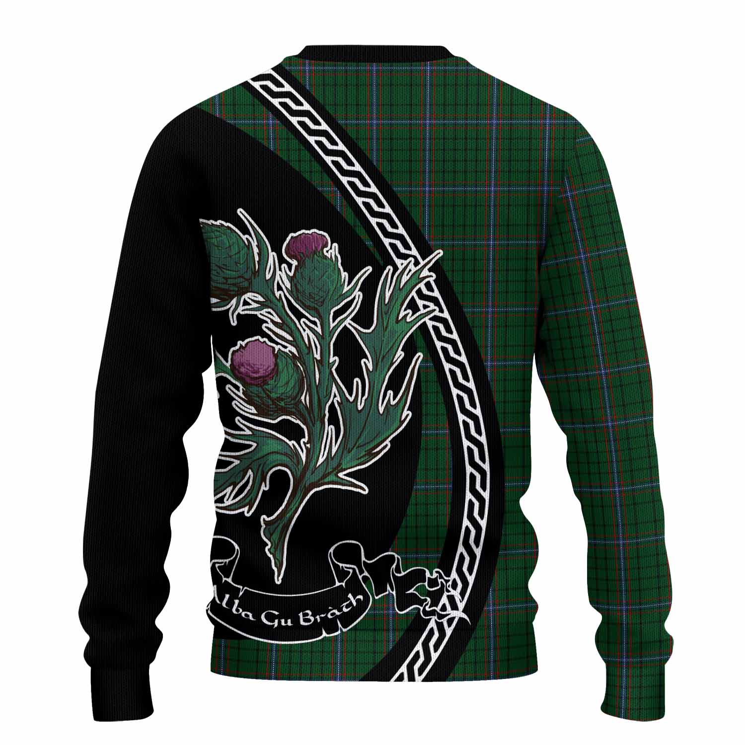 MacRae (McRae) Family Crest Tartan Knitted Sweater Alba Thistle Inspired - Tartan Vibes Clothing