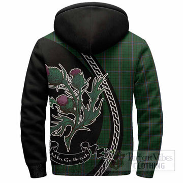 MacRae (McRae) Family Crest Tartan Sherpa Hoodie Alba Thistle Inspired