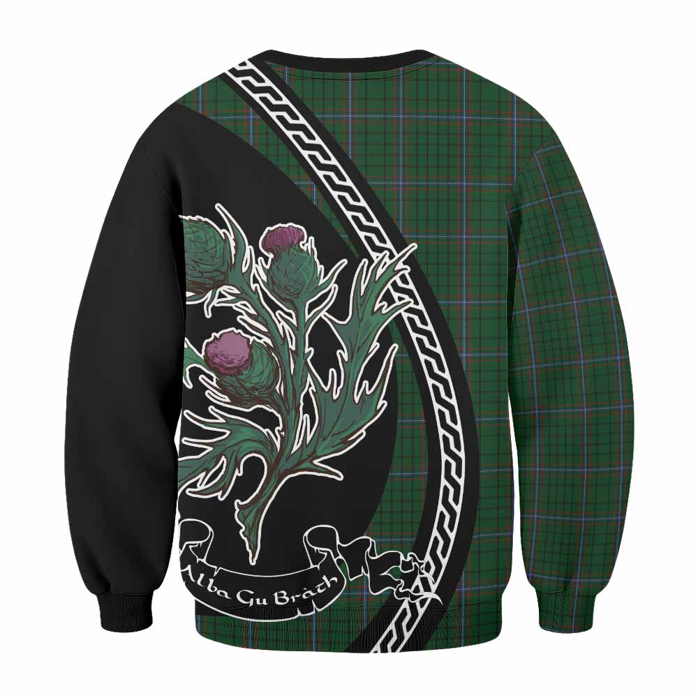 MacRae (McRae) Family Crest Tartan Sweatshirt Alba Thistle Inspired - Tartan Vibes Clothing