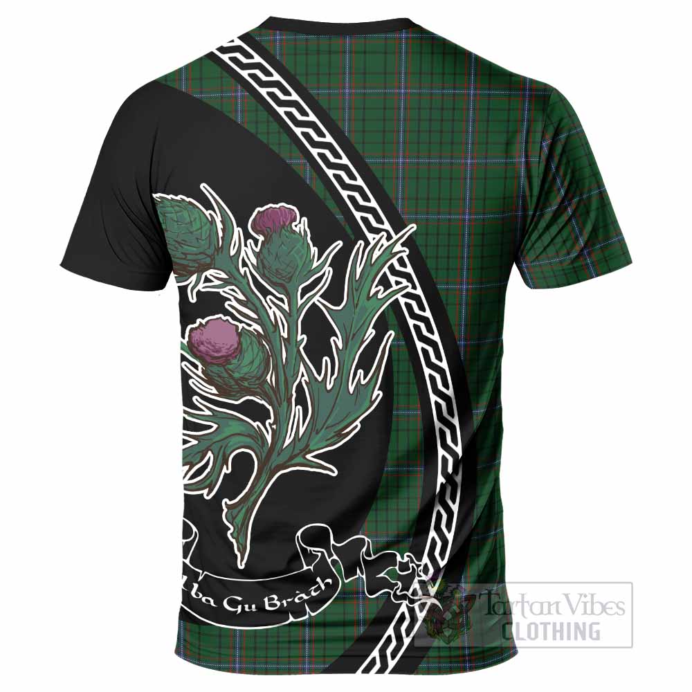 MacRae (McRae) Family Crest Tartan T-Shirt Alba Thistle Inspired - Tartan Vibes Clothing