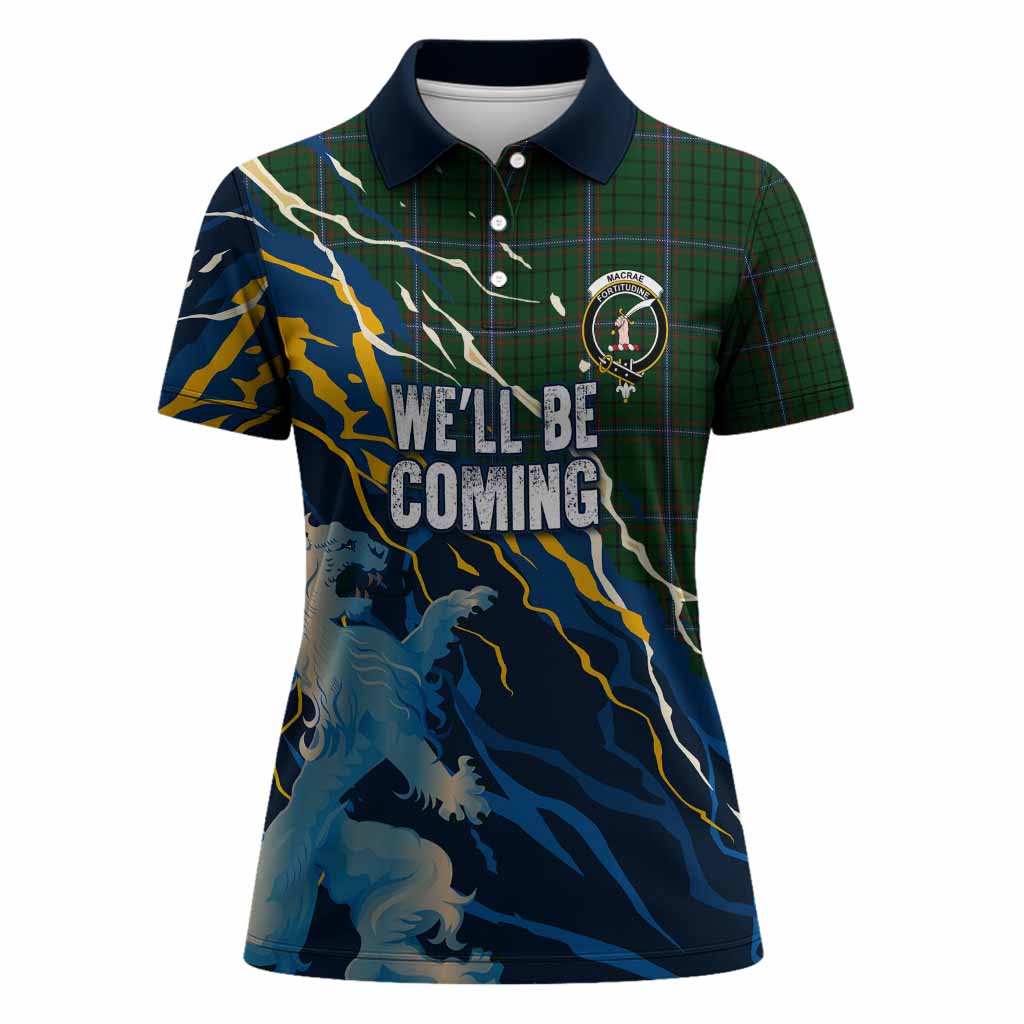 MacRae (McRae) Scotland Tartan Women Polo Shirt WC2026 Football - We'll Be Coming