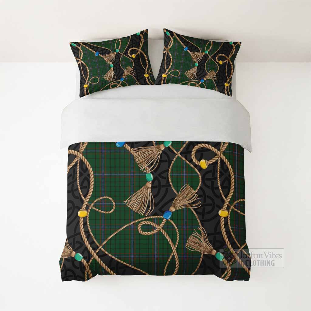 MacRae (McRae) Scottish Tartan Twisted Ropes Stylized Bedding Set - Tartan Vibes Clothing