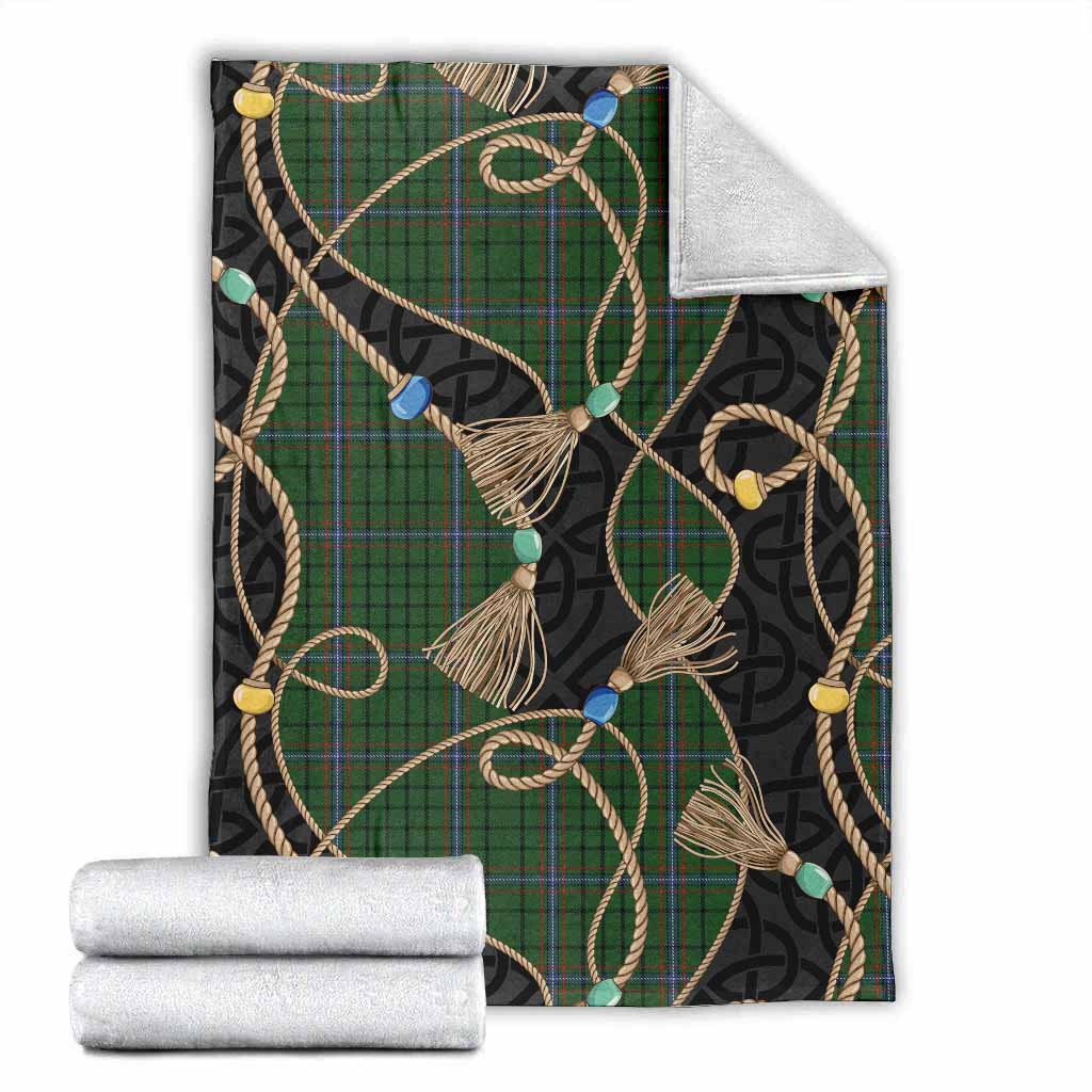MacRae (McRae) Scottish Tartan Twisted Ropes Stylized Blanket X-Large 59 x 79 inches 150 x 200 cm - Tartan Vibes Clothing