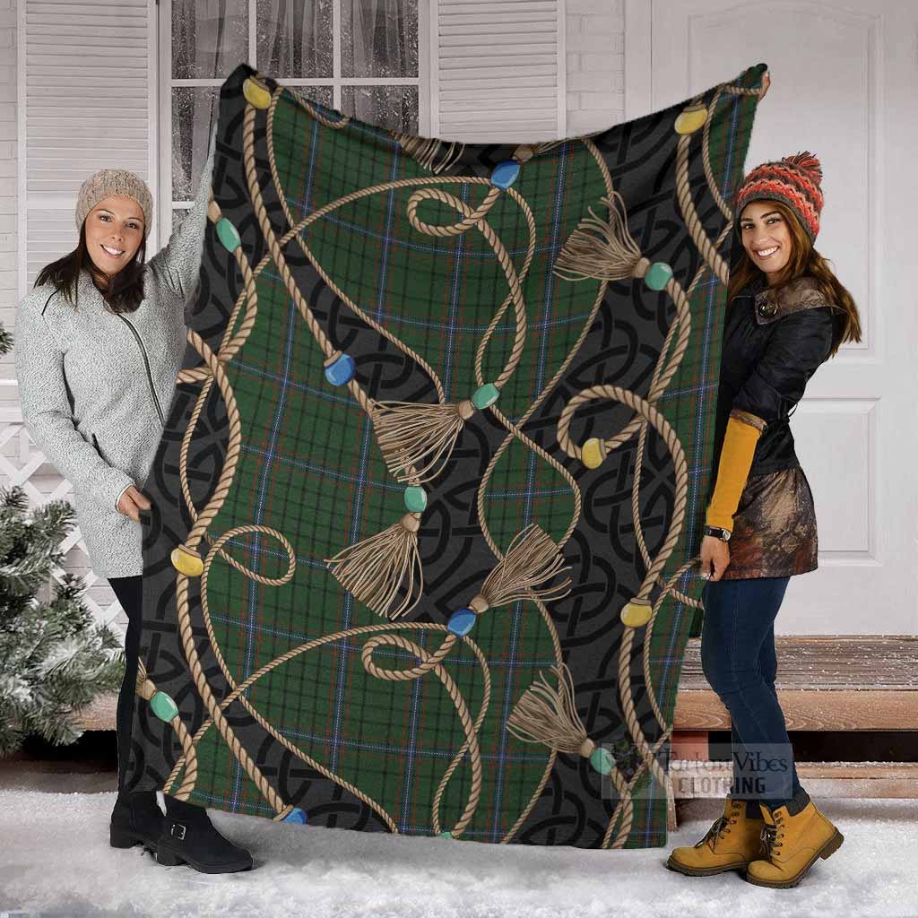 MacRae (McRae) Scottish Tartan Twisted Ropes Stylized Blanket - Tartan Vibes Clothing