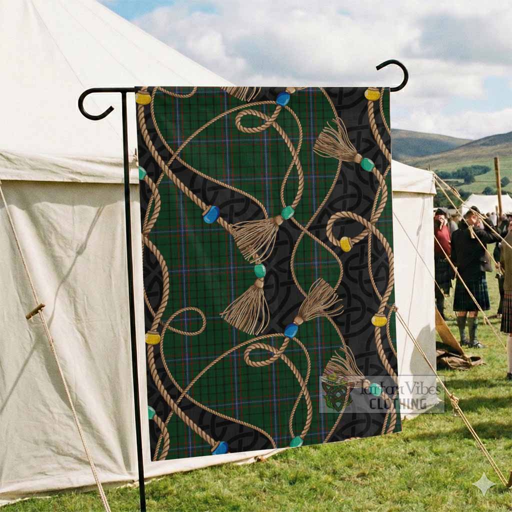 MacRae (McRae) Scottish Tartan Twisted Ropes Stylized Garden Flag - Tartan Vibes Clothing