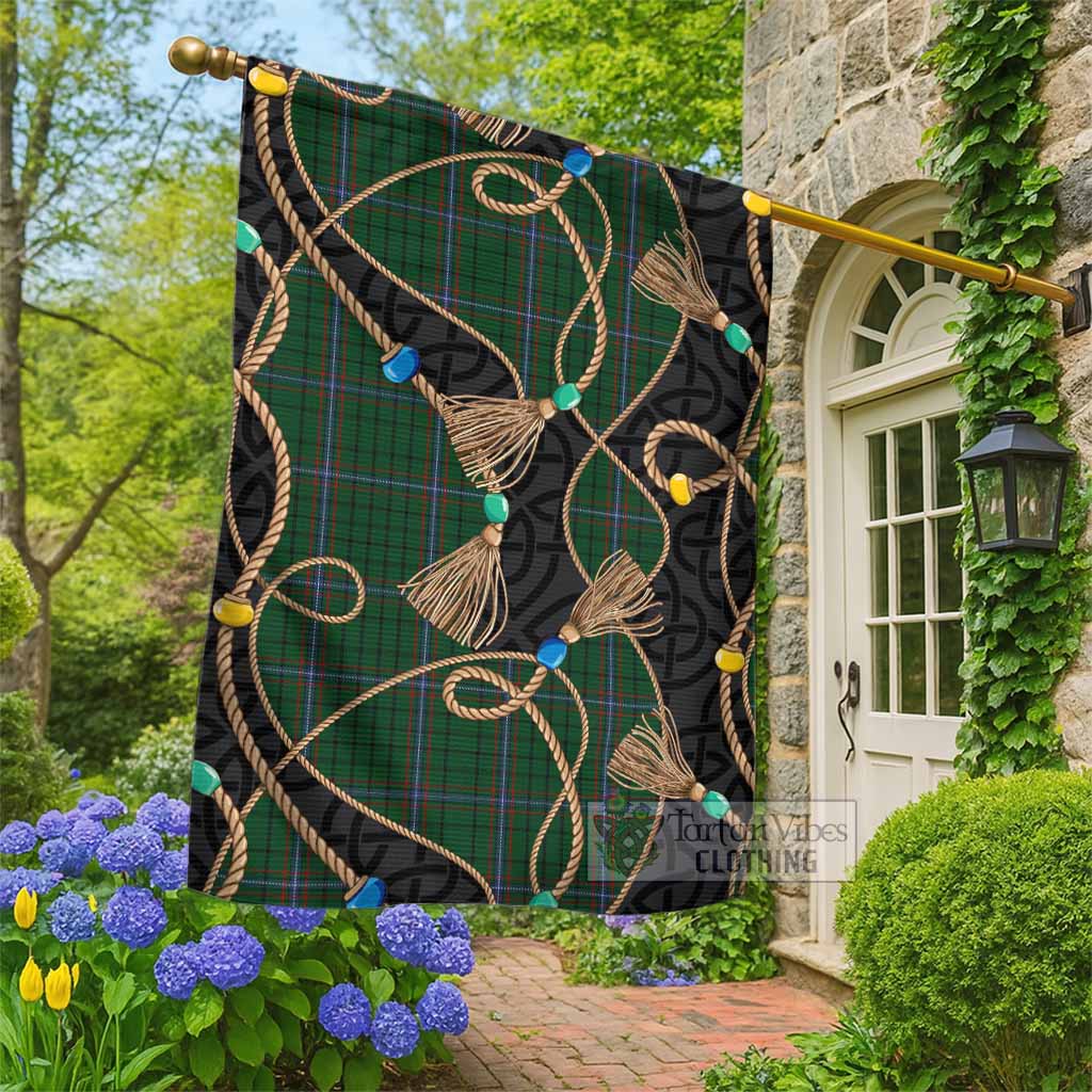 MacRae (McRae) Scottish Tartan Twisted Ropes Stylized Garden Flag - Tartan Vibes Clothing
