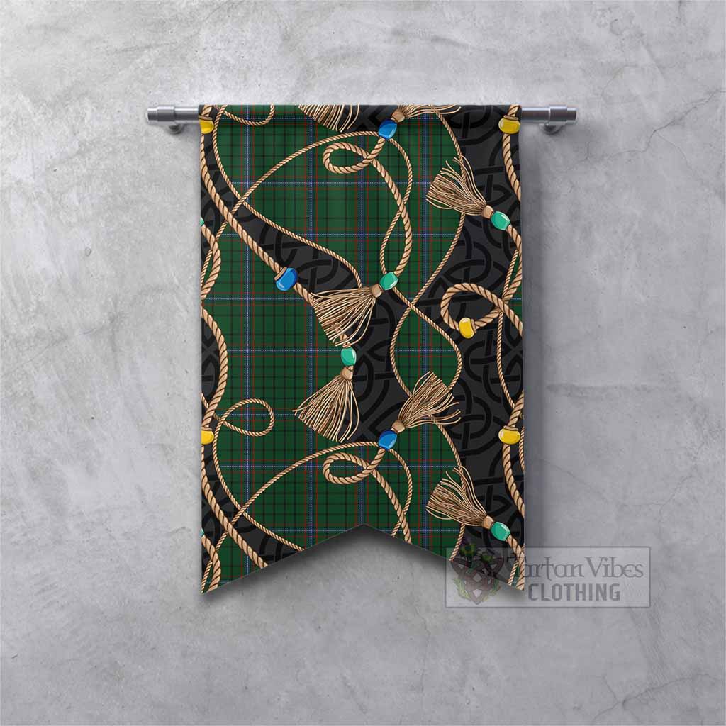 MacRae (McRae) Scottish Tartan Twisted Ropes Stylized Gonfalon Fishtail - Tartan Vibes Clothing