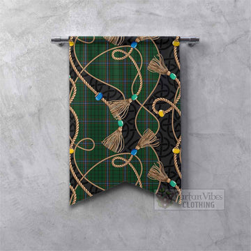 MacRae (McRae) Scottish Tartan Twisted Ropes Stylized Gonfalon