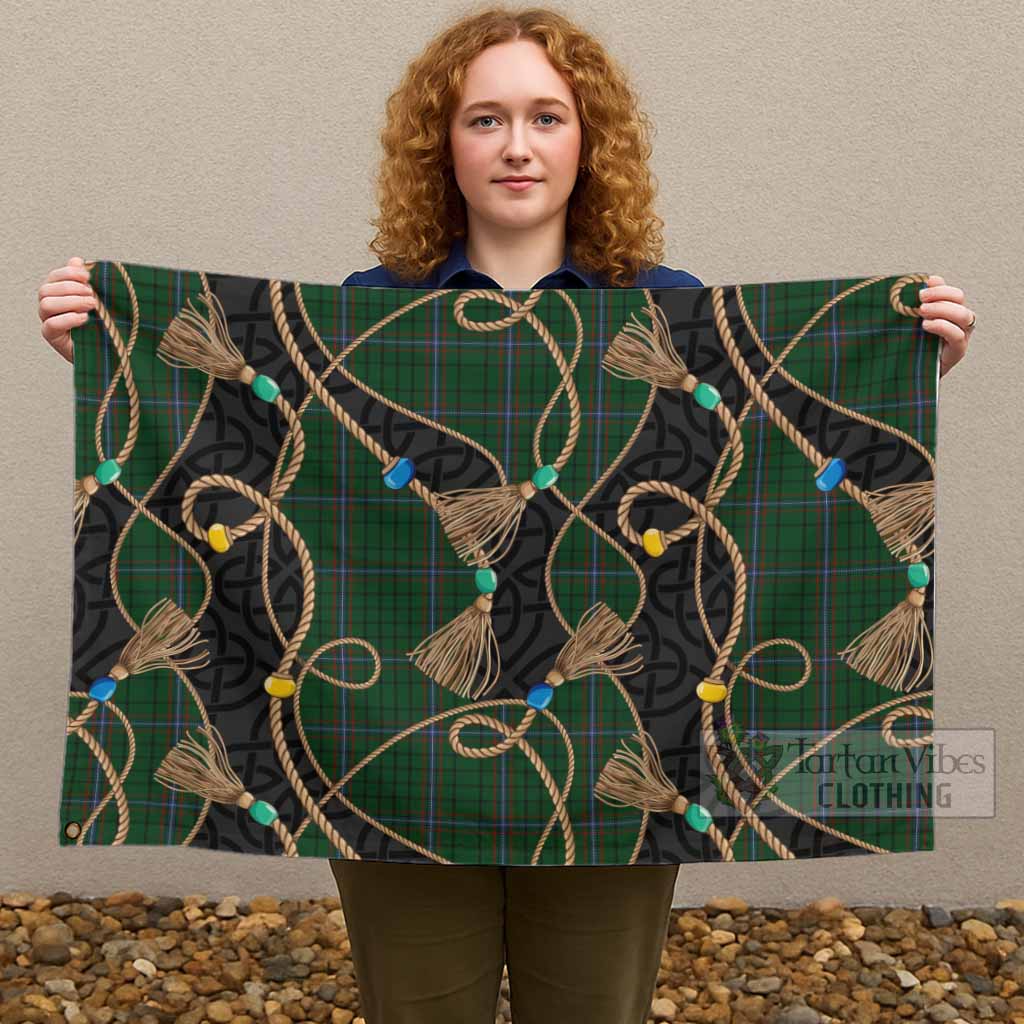 MacRae (McRae) Scottish Tartan Twisted Ropes Stylized House Flag - Tartan Vibes Clothing