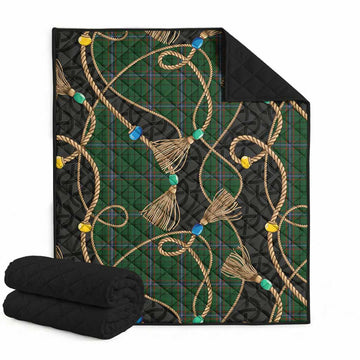 MacRae (McRae) Scottish Tartan Twisted Ropes Stylized Premium Quilt Super King Quilt 91" x 110" - Tartan Vibes Clothing